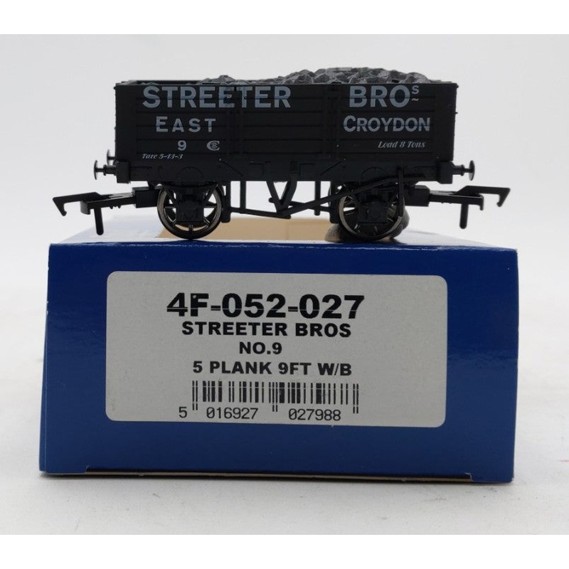 Dapol 4F-052-027 OO Gauge Streeter Bros. 5 Plank Hopper Car w/ Coal Load #9 LN/Box