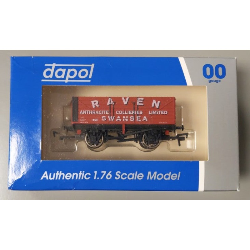 Dapol 4F-071-104 OO Gauge Raven 7 Plank Hopper Car #421 LN/Box