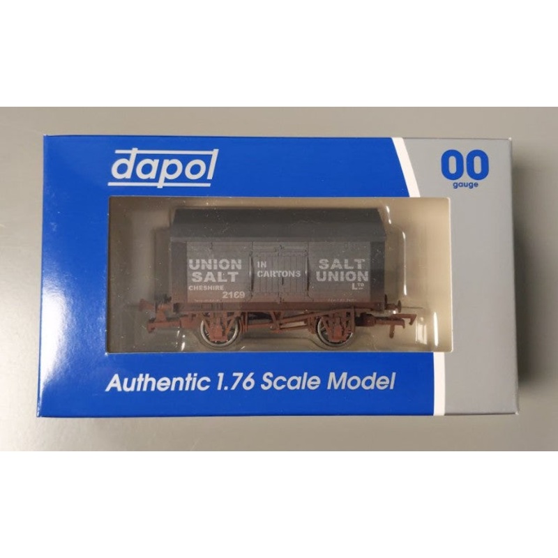 Dapol OO Gauge Weathred Union Salt, Salt Van #2169 LN/Box