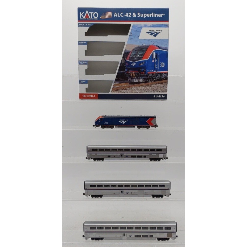 Kato 10-1788-1 N AMTK ALC-42 & Superliner Ph. VI Starter Series Set w/ Lighting LN/Box