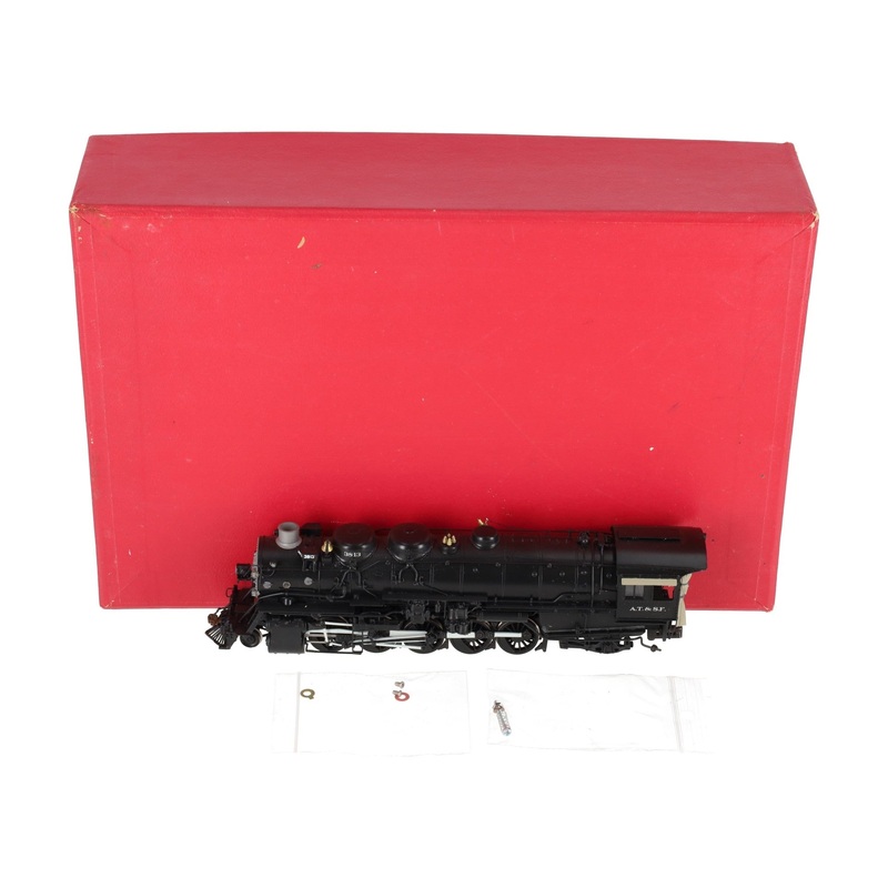Key Imports HO BRASS ATSF 2-10-2 Steam Locomotive #3813 -Painted LN/Box