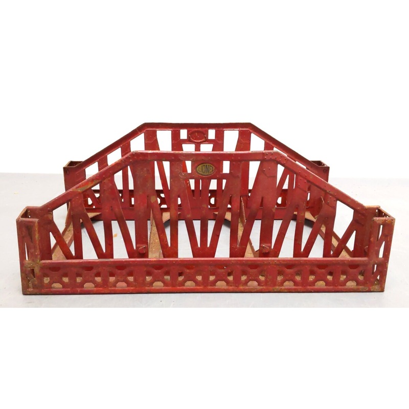 Lionel 280 Standard Gauge Vintage Red Tinplate Truss Bridge