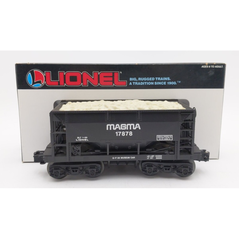 Lionel 6-17878 O Gauge TTOS-1989 Magma Miners Ore Museum Car w/Ore Load NIB