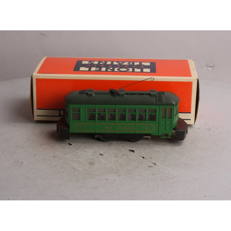 Lionel 6-18404 O Gauge San Francisco Green Trolley Car NIB