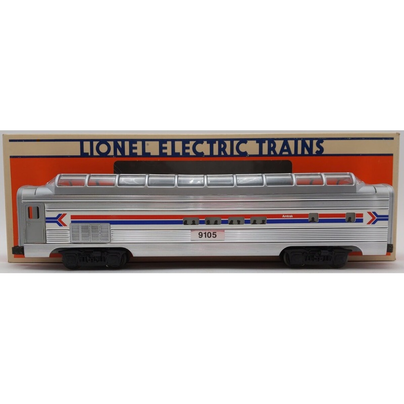 Lionel 6-19105 O Gauge Amtrak Full Vista Dome Car #9105 EX/Box