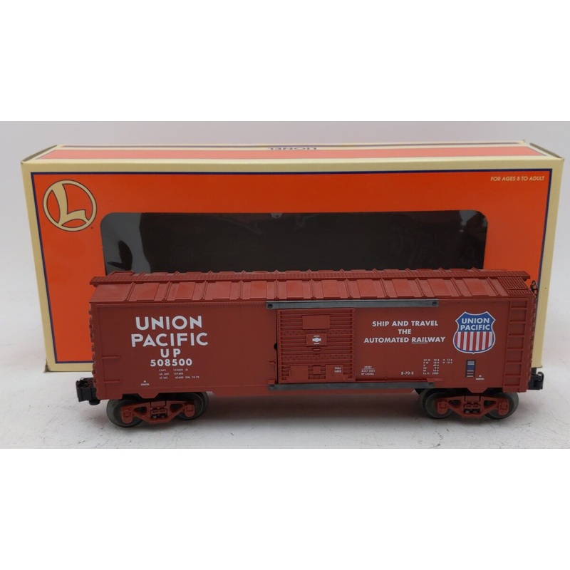Lionel 6-39207 O Gauge Union Pacific Ship & Travel Boxcar #508500 EX/Box