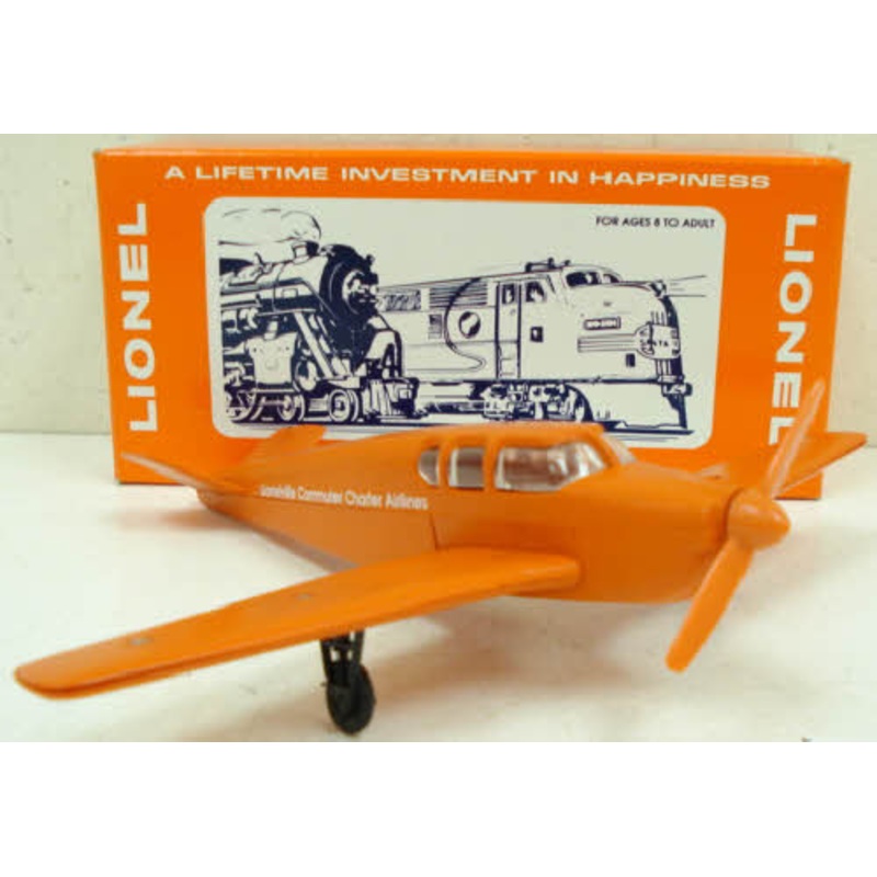 Lionel 6-52138 O Gauge BeechCraft Plane Orange LN/Box