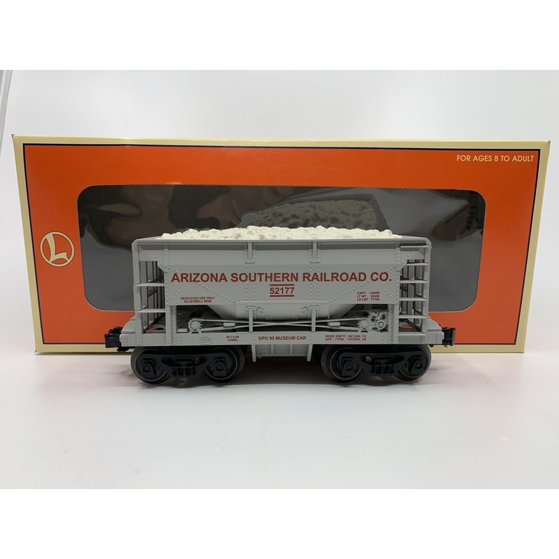 Lionel 6-52177 O Gauge TTOM-1999 Arizona Southern Railroad Ore car w/Ore Load LN/Box