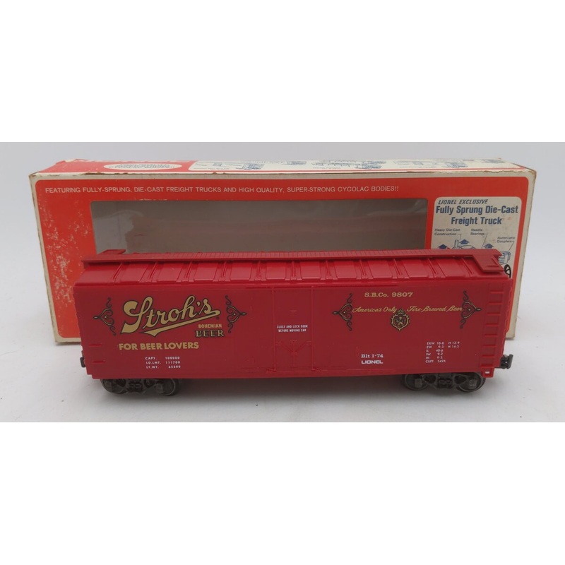 Lionel 6-9807 O Gauge Strohs Bohemian Beer Reefer Car #9807 EX/Box