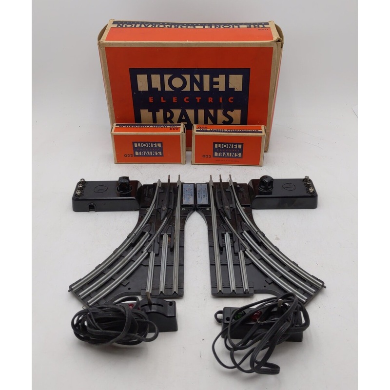 Lionel O22 Lionel Vintage O Gauge Remote LH & RH Switches VG/Box