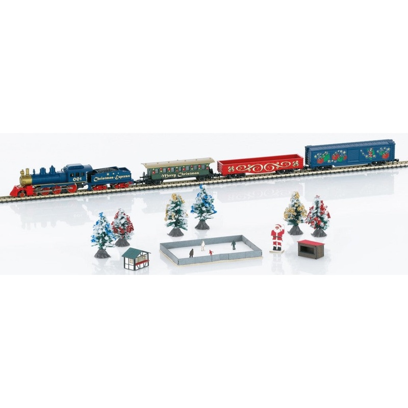 Marklin 81846 Z Gauge Christmas Steam Freight Train Set LN/Box