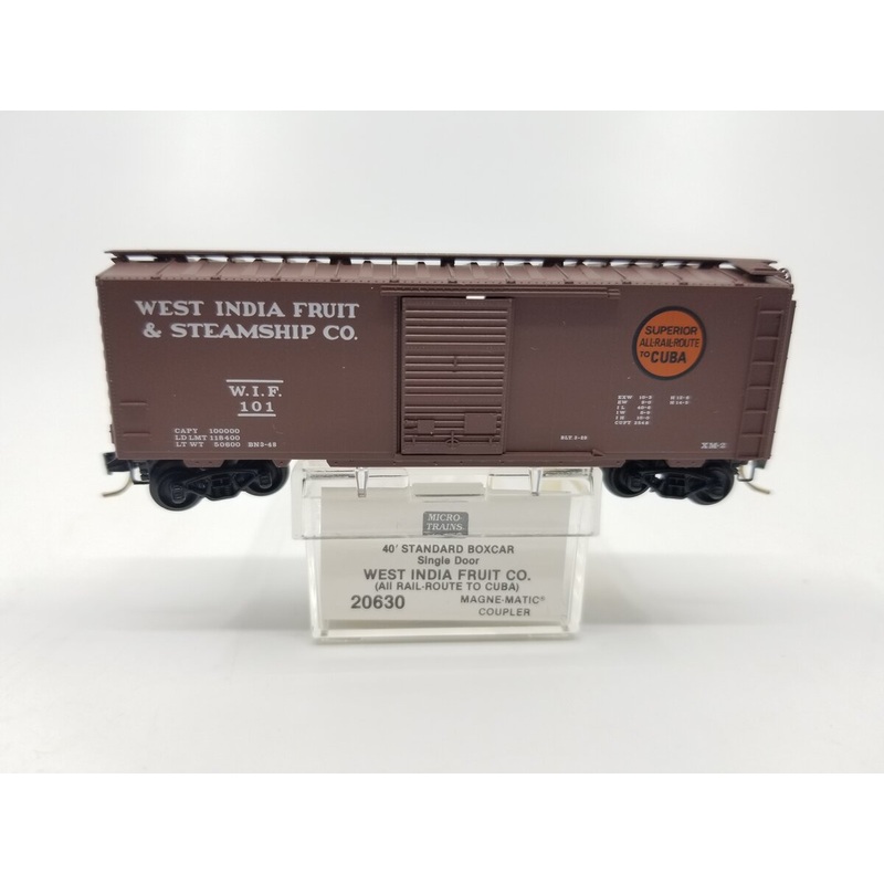 Micro-Trains 02000630 N West India Fruit 40′ Standard Single Door Boxcar #101 NIB