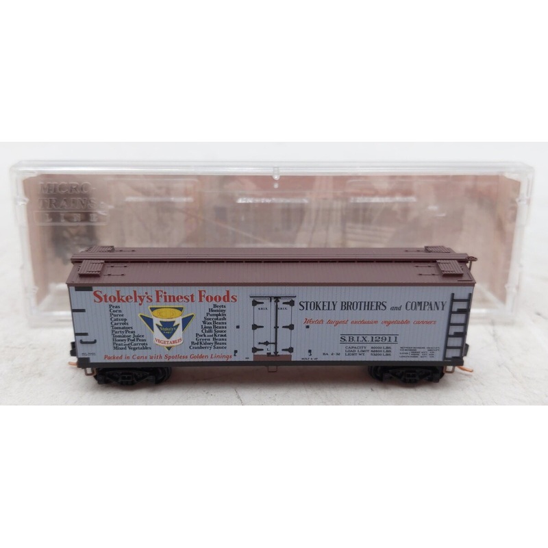 Micro-Trains 04900830 N Stokely Brothers & Company 40′ Wood Reefer #12911 LN/Box