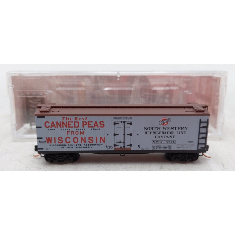 Micro-Trains 04900840 N NWX 40′ Double Sheathed Wood Reefer #8712 LN/Box