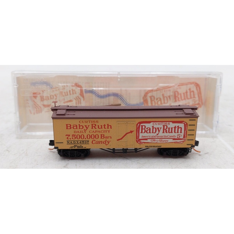 Micro-Trains 05800221 N Baby Ruth 36′ Wood Sheathed Reefer #4537 LN/Box