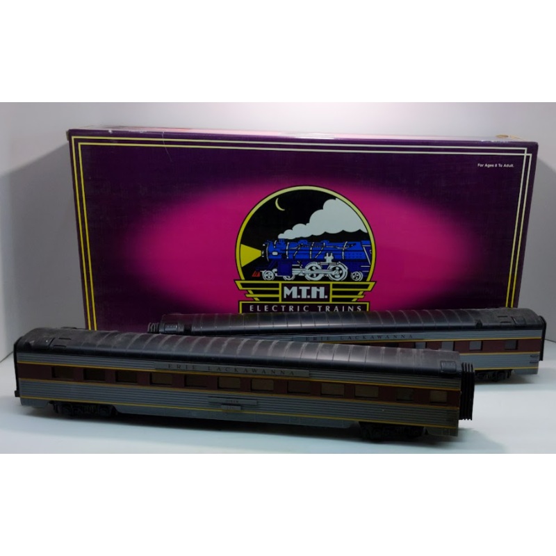 MTH 20-6681 O EL 70′ Streamlined Sleeper/Diner Passenger Car Set (Set of 2) LN/Box