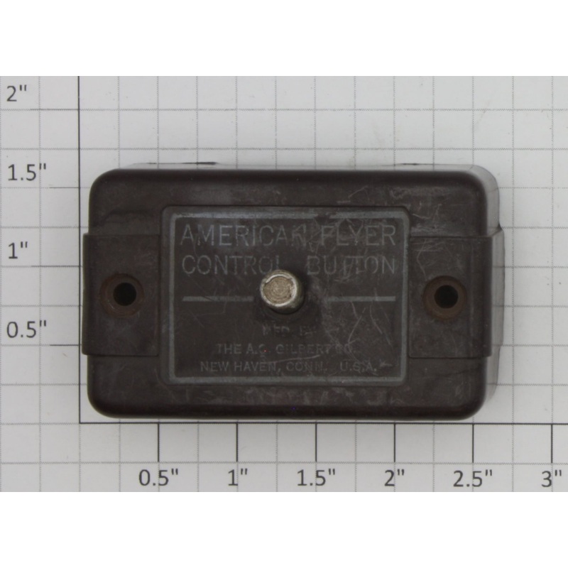 American Flyer XA10961-13 S Scale Brown with White Print Control Button