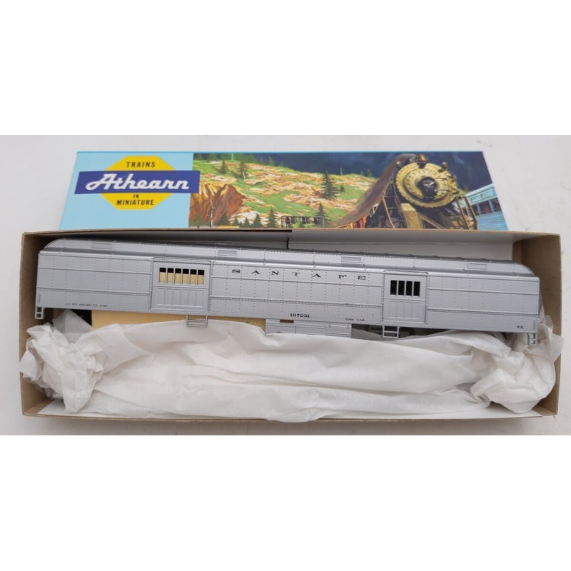 Athearn 1140 HO Scale Santa FeWork Train Baggage Car # 197231 Kit