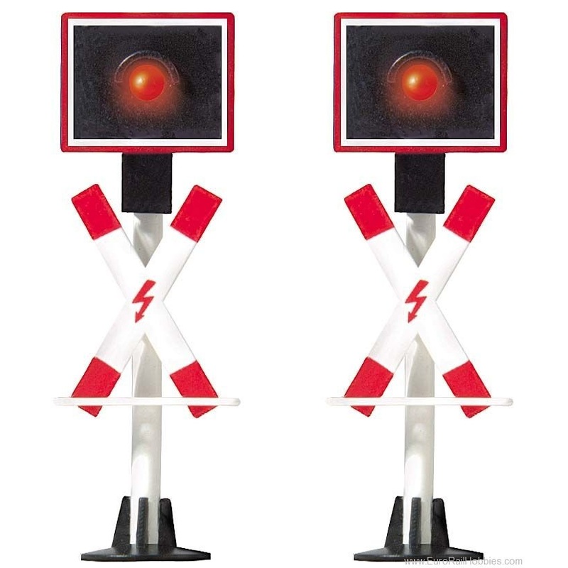 Busch 5911 HO Scale Warnkreuze Crossing Lights – Expansion Set