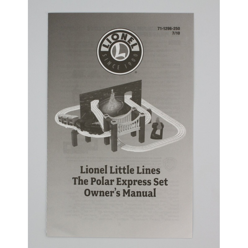 Lionel 771-1296-250 Little Lines Polar Express Instruction Manual