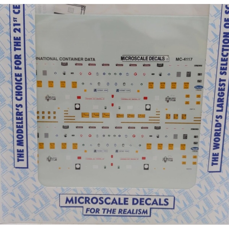 Microscale MC-4117 HO Data International Cargo Containers 20′,40′,45′ 1980+
