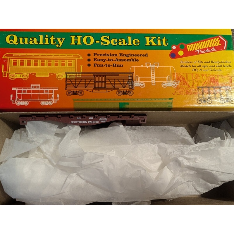 Roundhouse 1455 HO Scale SP Flatcar #2506 Kit