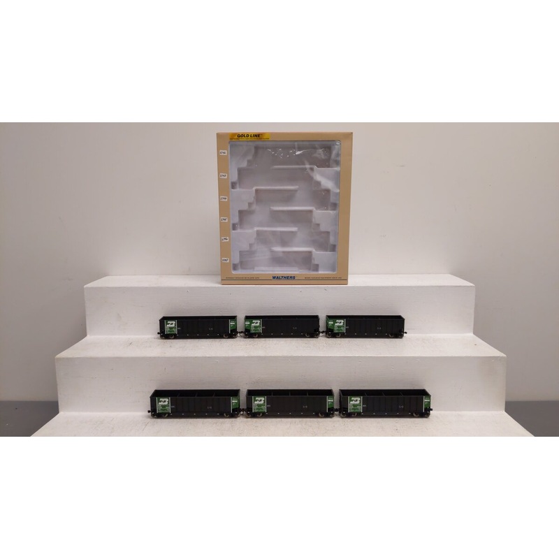 Walthers 932-5337 HO Scale Burlington Northern Bethgon Set (Pack of 6) EX/Box
