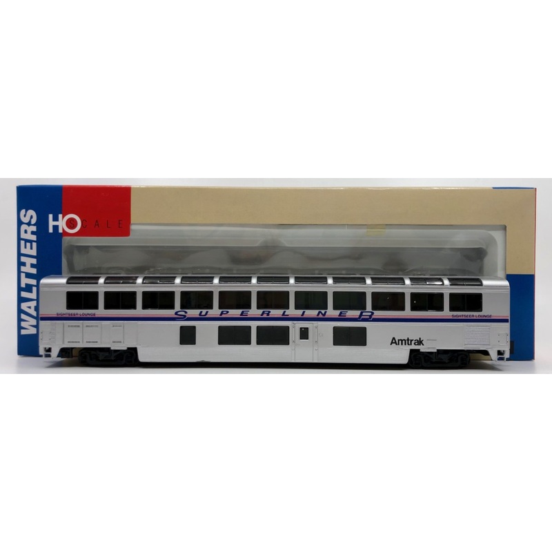 Walthers 932-6121 HO Amtrak Superliner II Lounge #33042 EX/Box