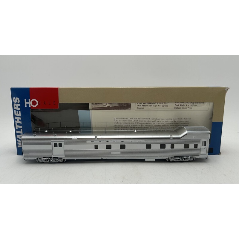 Walthers 932-9750 HO Santa Fe El Capitan 85′ P-S Baggage-Dorm Transition Car EX/Box