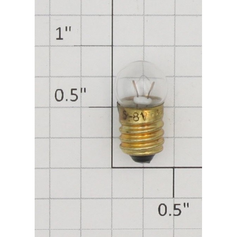 Acme 432 8 Volt Screw Base Clear Large Globe Light Bulb