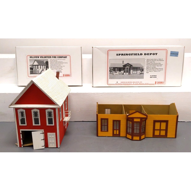 American Model Builders HO Lasercut Buildings: 471, 480 [2] VG
