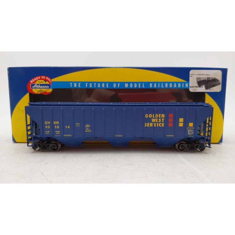 Athearn 72345 HO Golden West Service 54′ PS Covered Hopper #521014 EX/Box