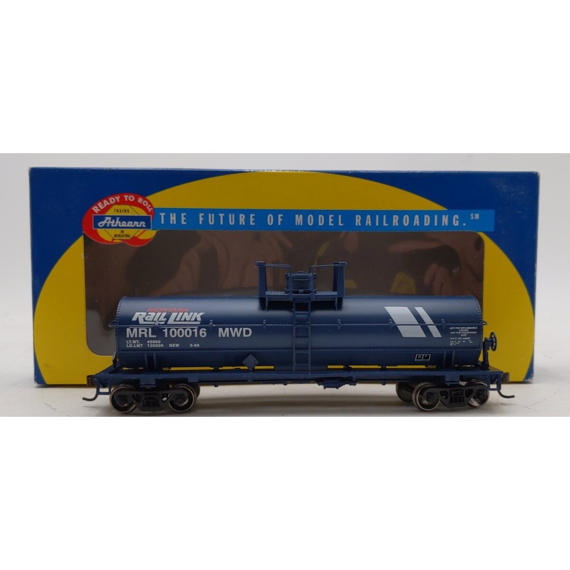 Athearn 72919 HO Scale Montana Rail Link Chemical Tank Car #100016 EX/Box