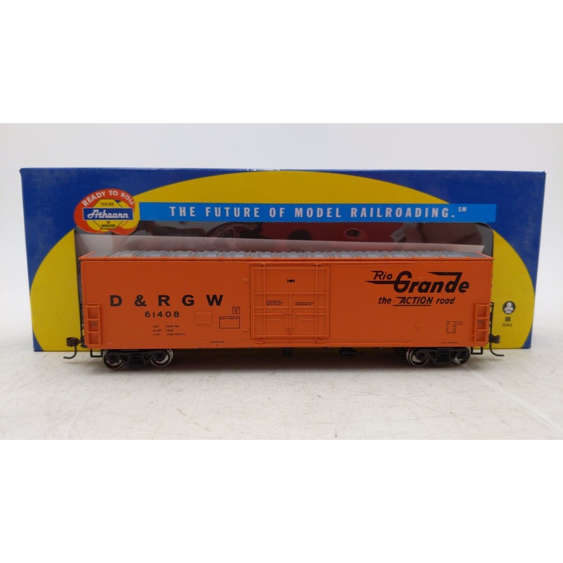 Athearn 89506 HO RTR 50′ Superior Door Box, D&RGW #61408 EX/Box