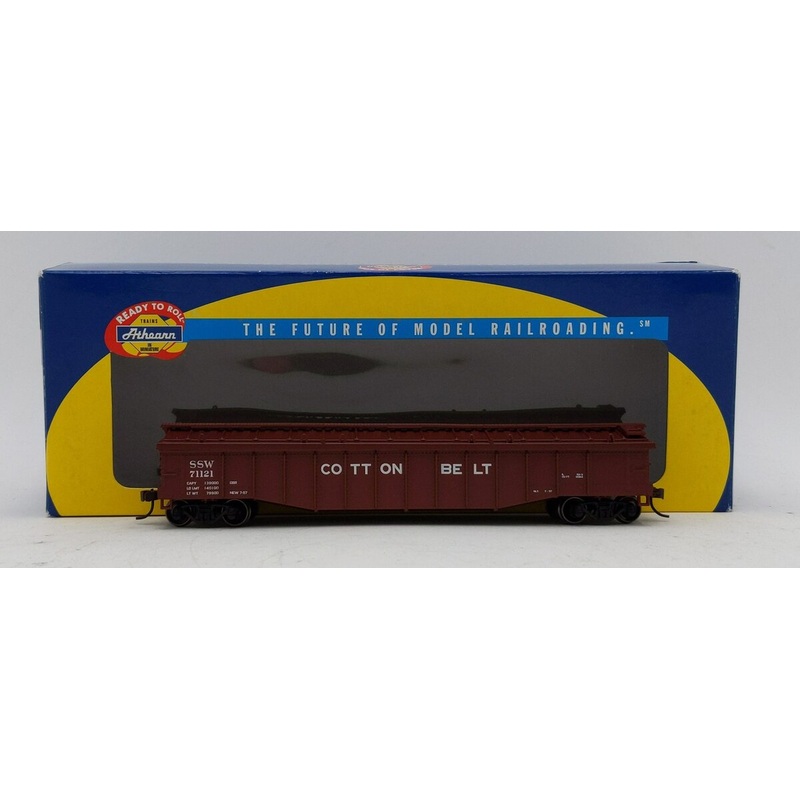 Athearn 91485 HO Scale Cotton Belt 50′ Covered gondola #71121 EX/Box