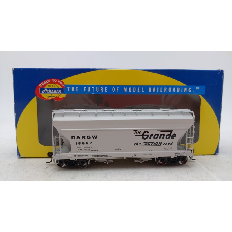 Athearn 95954 HO RTR ACF 2970 Covered Hopper, D&RGW #15997 EX/Box