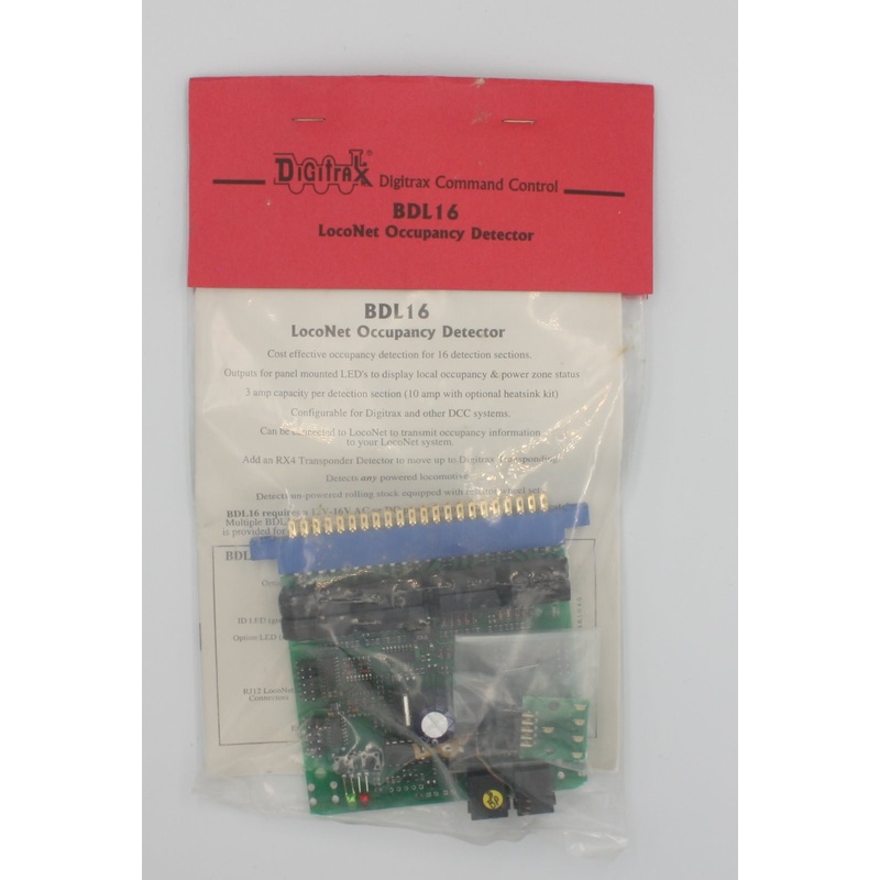 Digitrax BDL16X LocoNet Occupancy Detector PCB Circuit Board