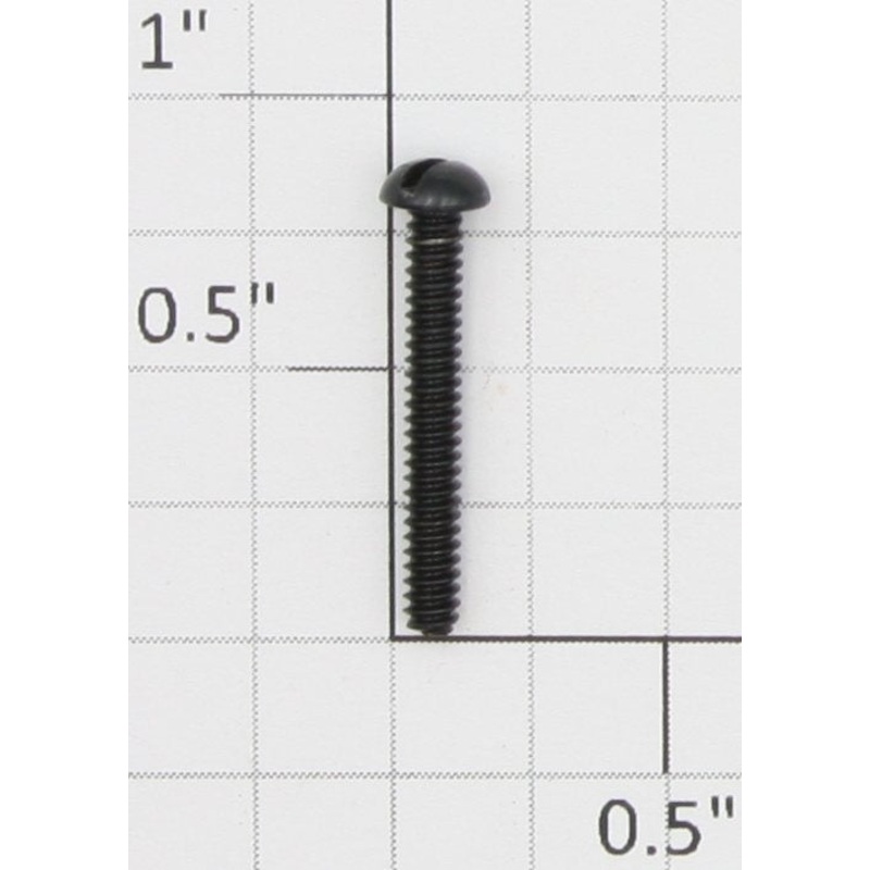 Lionel #4-36 x 13/16 Black Slotted Round Head Machine Screw