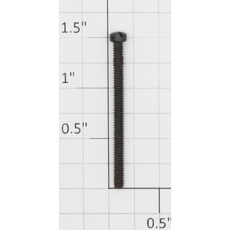 Lionel #4-40 x 1-15/32 Black Slotted Filister Head Machine Screw