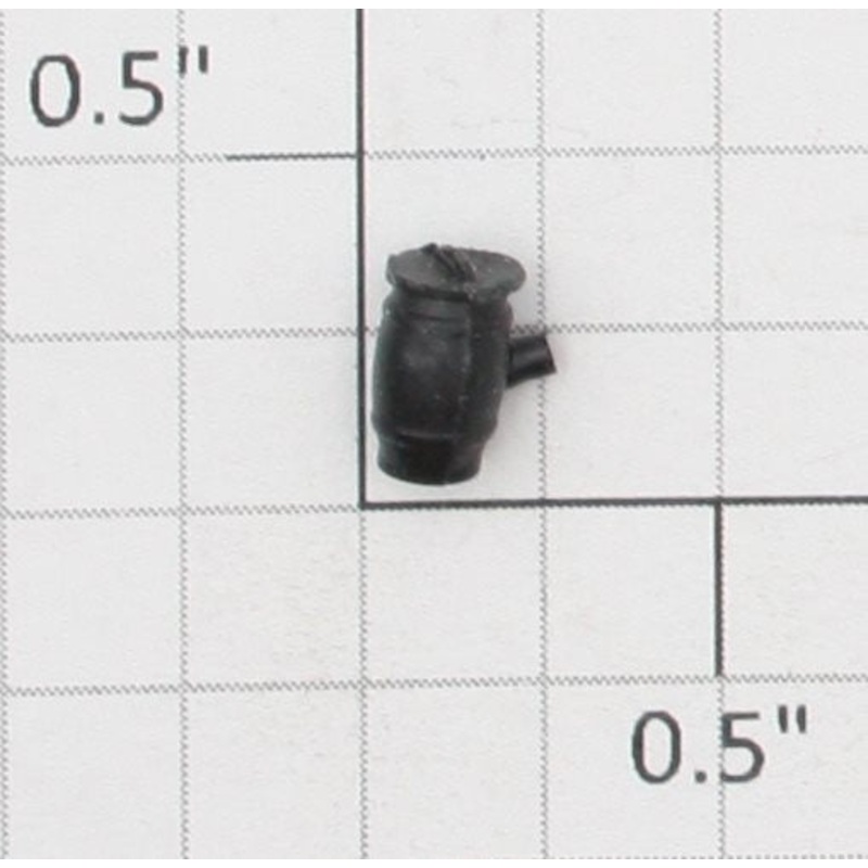Roundhouse 24303 HO Black Plastic Barrel 21/64 x 13/64