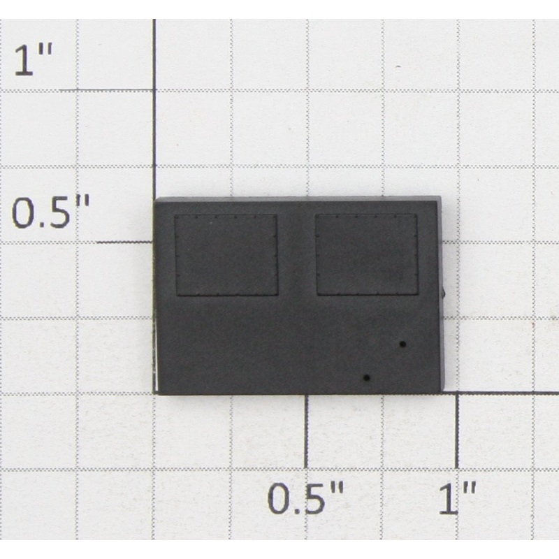 Roundhouse 60573 HO Rectangular Black Hatch
