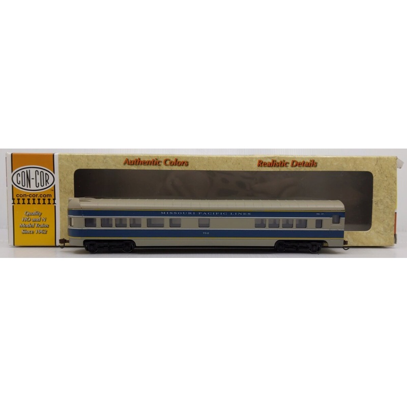 Con-Cor 0001-00960R-2 HO Scale Mopac ‘Eagle’ 72 Ft Observation Car #752 EX/Box