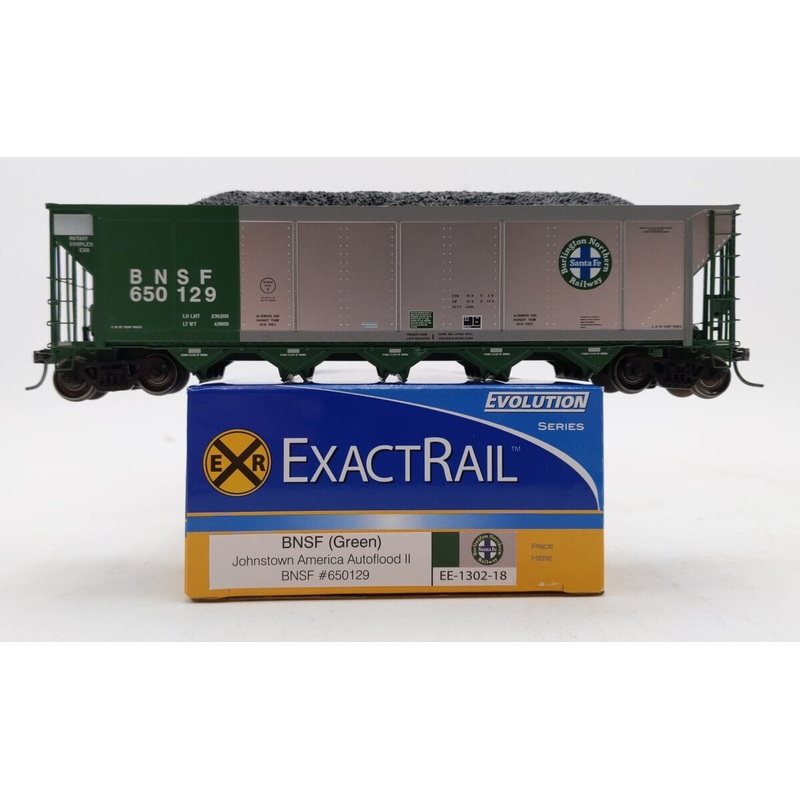 ExactRail EE-1302-18 HO Scale BNSF Autoflood II Hopper Car #650129 LN/Box