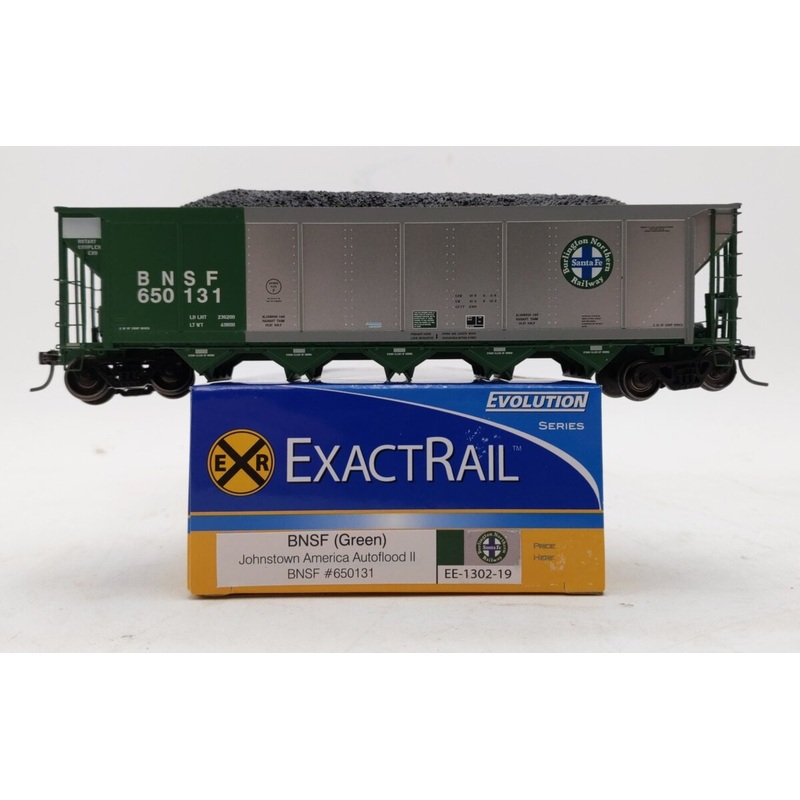 ExactRail EE-1302-19 HO Scale BNSF Autoflood II Hopper Car #650131 LN/Box