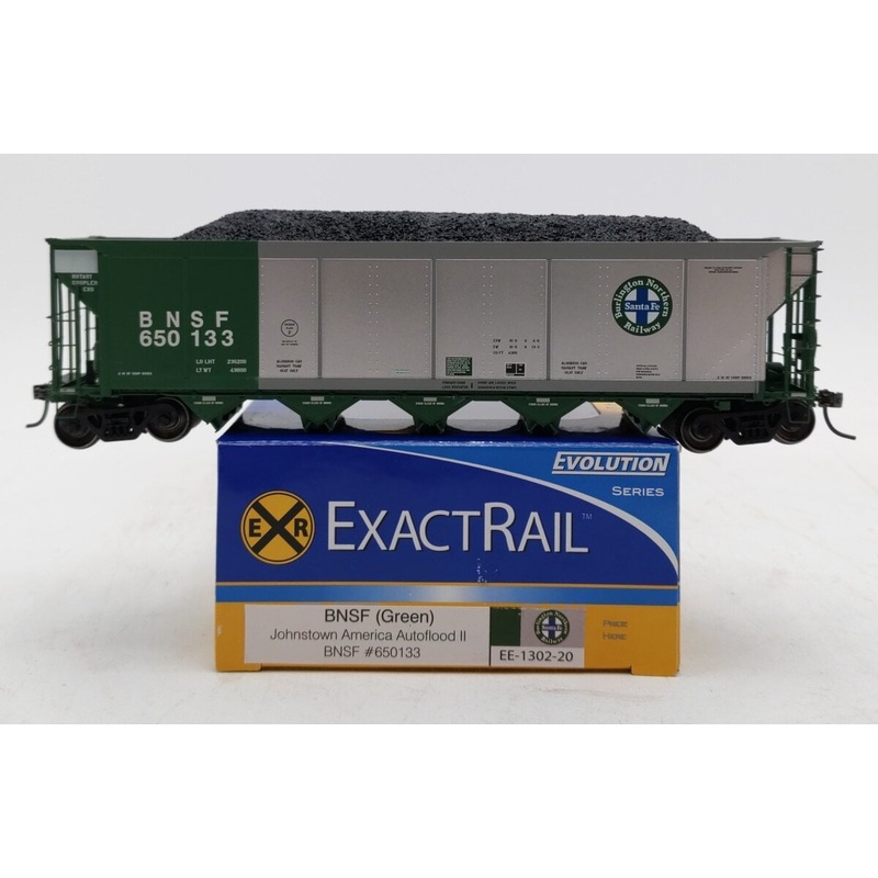 ExactRail EE-1302-20 HO Scale BNSF Autoflood II Hopper Car #650133 LN/Box