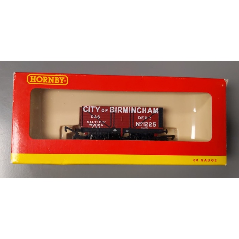 Hornby R6513 OO Gauge City Of Birmingham Gas Dept. 7 Plank Wagon #1225 LN/Box