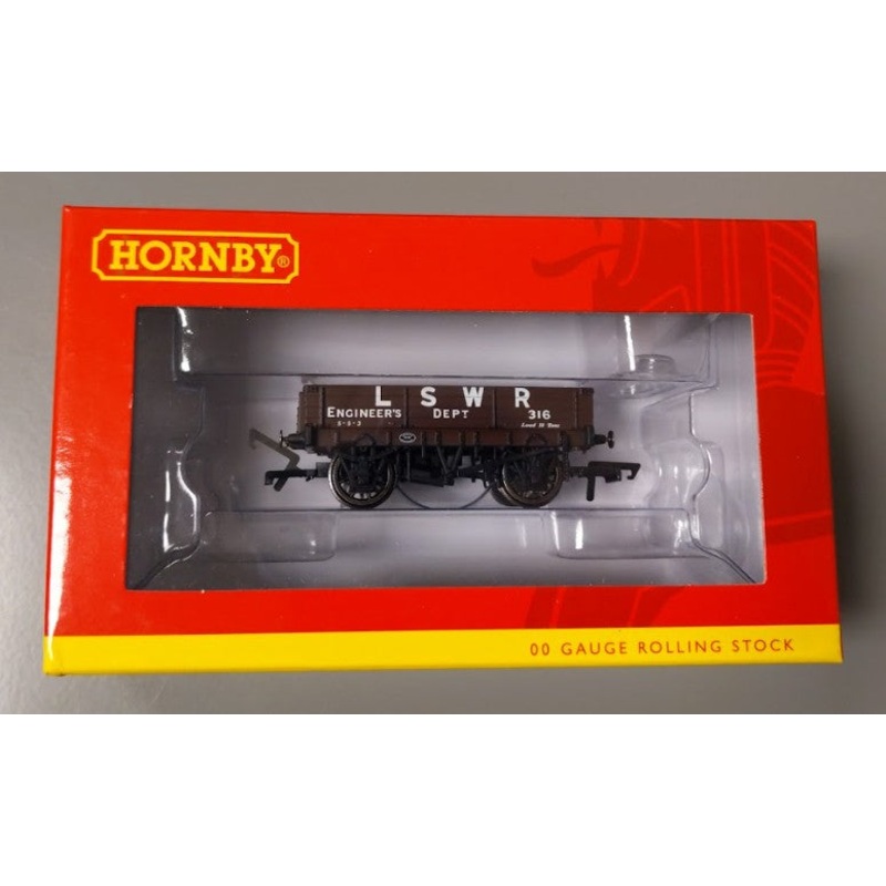 Hornby R6944 OO Gauge LSWR 3 Plank Wagon #316 LN/Box