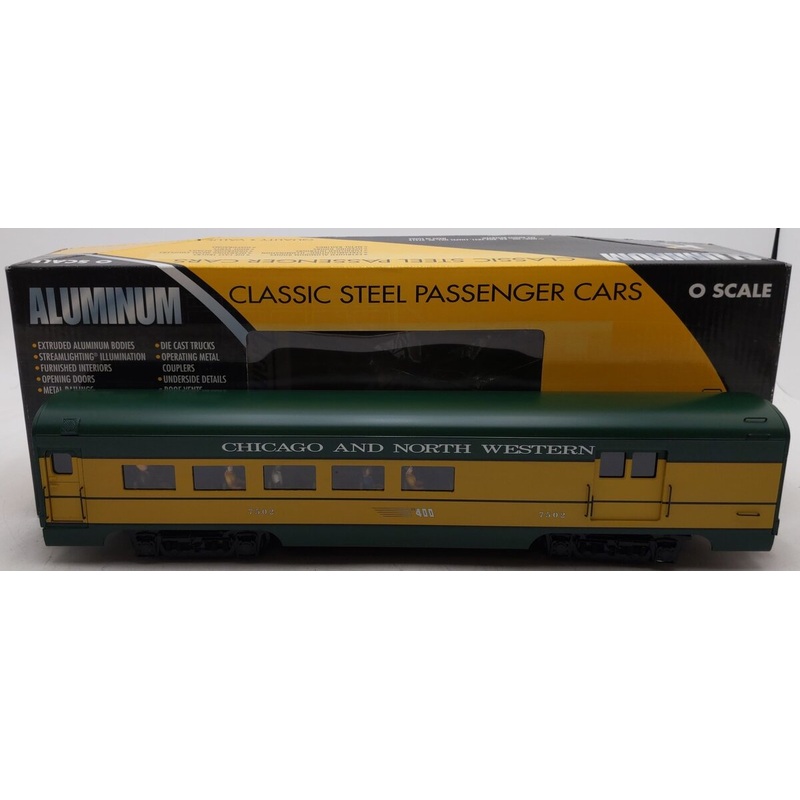 K-Line K4620-17502 O C&NW 15 Aluminum Combine/Tavern Car #7502 EX/Box