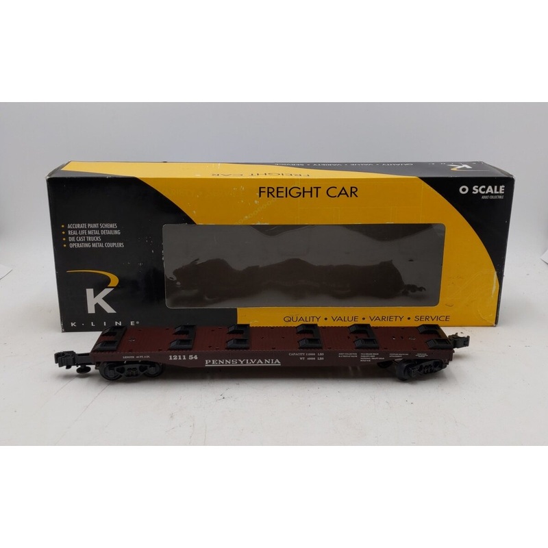 K-Line K691-1893 O Gauge PRR Flatcar #121154 EX/Box