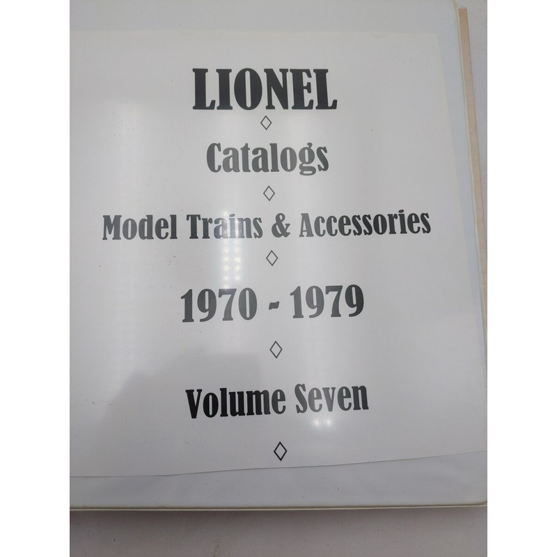 Lionel 1970-1979 Model Train & Accesories Catalogs [11] VG